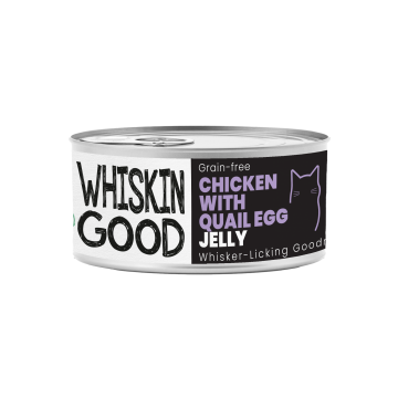 WhiskinGood Wet Food Chic w/Quail Egg Jelly 70g (24 cans)